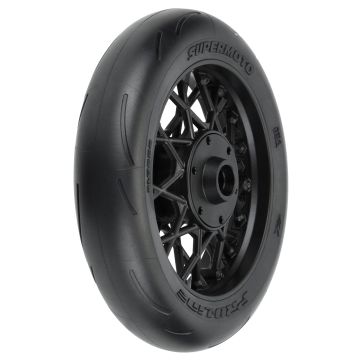 Proline 1:4 Supermoto S3 Motorcycle Front Tire MTD Black (1) PROMOTO (G-PRO10222-10)