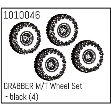 Absima GRABBER M/T Wheel Set - black (4)