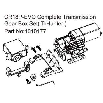 Absima Gear Box T-Hunter - EVO 1:18
