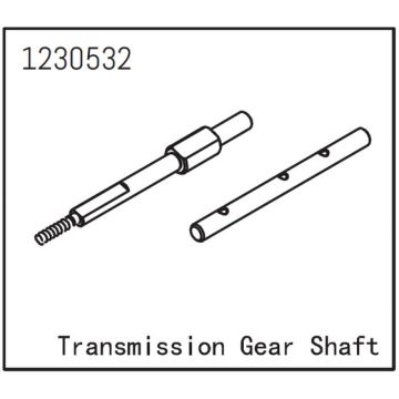 Absima TransMLssion Gear Shaft (AB1230532)