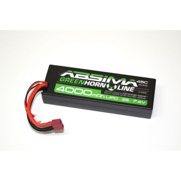 Absima Greenhorn V2 Lipo 7.4V-50C 4000 Hardcase (T-Plug) (AB4140008)