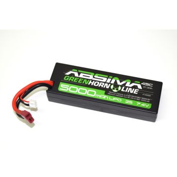 Absima Greenhorn V2 Lipo 7.4V-50C 5000 Hardcase (T-Plug) (AB4140009)