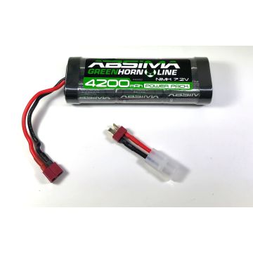 Absima Greenhorn V2 NiMh 7.2V 4200 (T-Plug + Tamiya Adaptor) (AB4100012)