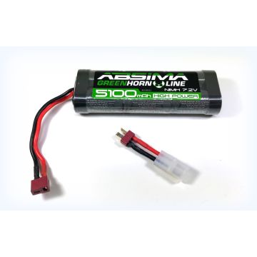 Absima Greenhorn V2 NiMh 7.2V 5100 (T-Plug + Tamiya Adaptor) (AB4100013)