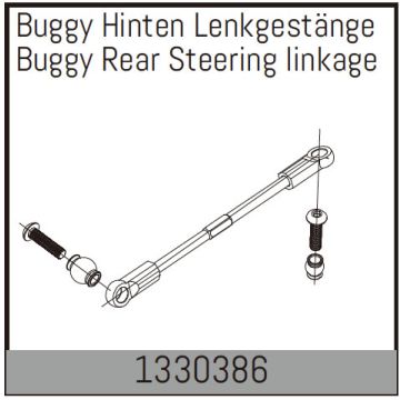 Absima Rear Steering Linkage Set For Buggy (AB1330386)