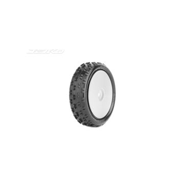 Jetko Arena 2wd 1:10 Buggy 2.2 Front Tyres White Wheel Soft - Glued (JK2001CSGW)