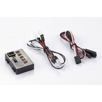 SC Models LED Light Set w/Controller 4 Led's (4 White) For Tamiya Wild One / Wild One Block Head (SCWILDLS)