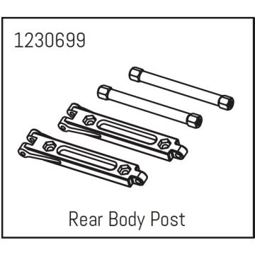 Absima Rear Body Post - Khamba  (AB1230699)