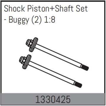 Absima Shock Piston+Shaft Set - Buggy (2) 1:8 (AB1330425)