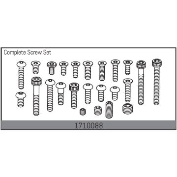 Absima Complete Screw Set (AB1710088)