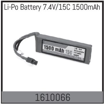 Absima Li-Po Battery 7.4V/15C 1500mAh (AB1610066)