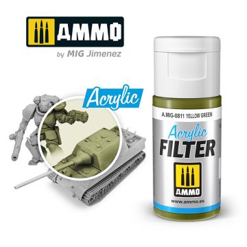 Ammo Mig Acrylic Filter Yellow Green (MIG811)