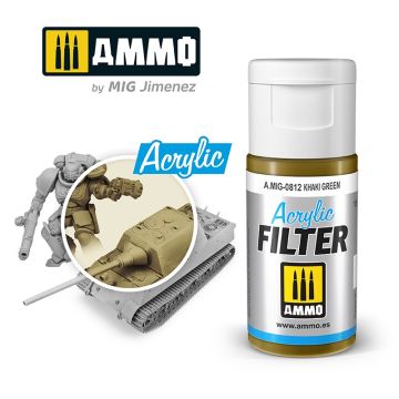 Ammo Mig Acrylic Filter Khaki Green (MIG812)
