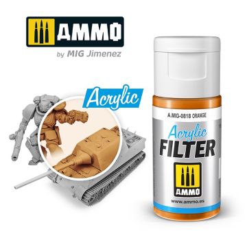 Ammo Mig Acrylic Filter Orange (MIG818)