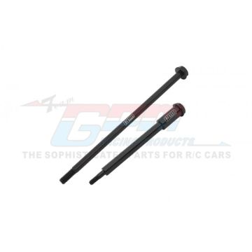 GPM Promoto MX  Medium Carbon Steel Front And Rear Wheel Axle Set (MX025FR-BK)