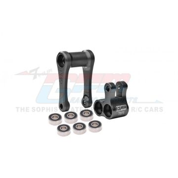 GPM Promoto MX  Aluminum 7075-T6 Aluminum Knuckle & Pull Rod (Larger Inner Bearings) (MX030-BK)