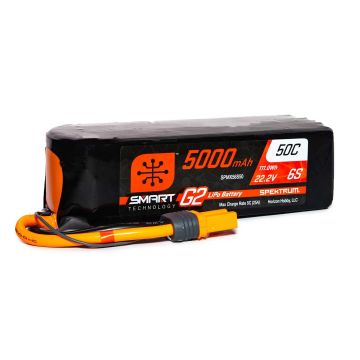 Spektrum 5000mAh 6S 22.2V SMART G2 50C IC5 (O-SPMX56S50)