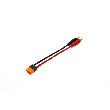 Spektrum IC3 Device Charge Lead  6"; 13 AWG / 4mm Bullets (O-SPMXCA304)