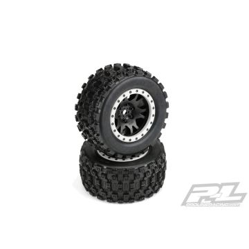 Proline 1:5 Badlands MX43 Pro-Loc F/R X-MAXX MTD 24mm Blk/Gry Impuls (PL10132-14)