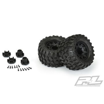 Proline Hyrax 2.8" Tyres On Raid Black R/Hex Wheels (PL10190-10)
