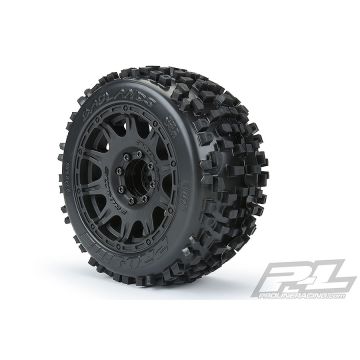 Proline Badlands 3.8" All Terrain Tyres Black Raid Wheels 17mm Hex (PL1178-10)