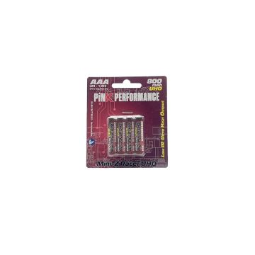Pink Performance Rechargeable NiMH 800Mah R3 AAA Cells (4PCS) (PP2-800AAA-HV)