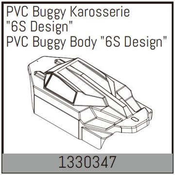 Absima PVC Buggy Body "6S Design" (AB1330347)