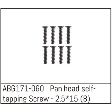 Absima Pan Head Screw M2.5*15 (8) (ABG171-060)