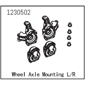 Absima Wheel AXLe Mounting (AB1230502)