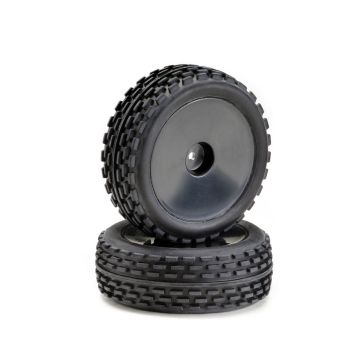 Absima Wheel Set Buggy Disc "Offroad" front black 1:10 (2) (AB2500011)