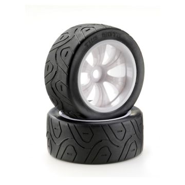 Absima Wheel Set LP Truggy "Street" white 1:8 (2) (AB2520053)