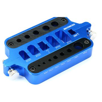 Etronix Aluminium Connector Soldering Jig Blue (ET0614B)