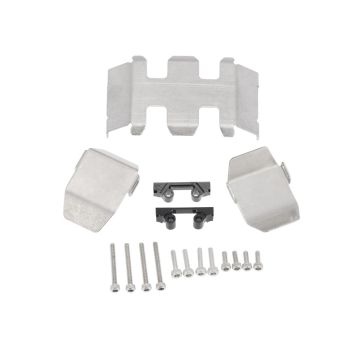 SC Models SCX24 Stainless Steel Chassis Guard Plate Set (SCDTSCX24-21)