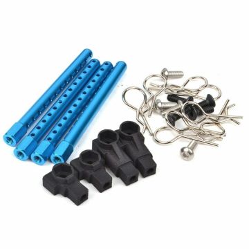 SC Models Tamiya TT02 Aluminium Alloy Body Post & Mount - Blue (SCLFTT02050B)