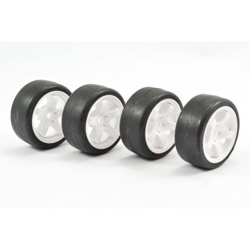 Sweep Mini Pre Glued Set Tyres 33Deg (4) (SWP-MN33PG)