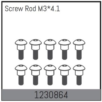 Absima Screw Rods M3*4.1 (10) (AB1230864)