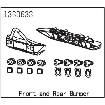 Absima Front And Rear Bumper - Yucatan (AB1330633)
