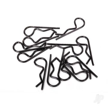 Traxxas Body Clips Black Standard Size (12pcs) (TRX1834A)