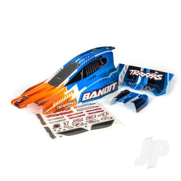 Traxxas Body, Bandit (Also Fits Bandit Vxl), Orange/ Wing (Painted, Decals Applied) (TRX2450T)
