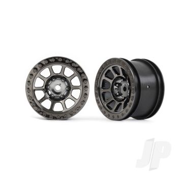 Traxxas Wheels, 2.2' (Black Chrome) (2) (Bandit Rear) (TRX2480A)