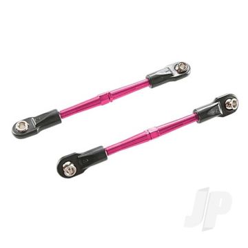 Traxxas Turnbuckles, Aluminium (Pink-Anodised), Toe Links, 59Mm (2) (Assembled W/ Rod Ends & Hollow Balls) (Requires 5Mm Aluminium Wrench #5477) (TRX3139P)