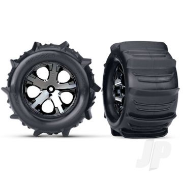 Traxxas Tyres And Wheels, Assembled Glued (2.8In) (2 Pcs) (TRX3689)