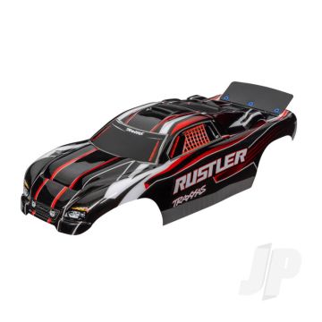 Traxxas Body, Rustler (Also Fits Rustler Vxl), Red & Black (Painted, Decals Applied, Assembled With Wing) (TRX3750)