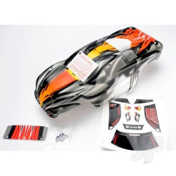Traxxas Body, Nitro Rustler, Prographix (Replacement For The Painted Body. Graphics Are Painted, Requires Paint & Final Colour Application.) / Window, Grille, Lights Decal Sheet / Wing And Aluminium Hardware (TRX4411R)