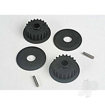 Traxxas Pulleys, 20-Groove (Middle) (2 Pcs) / Flanges (2 Pcs) / Axle Pins (2 Pcs) (TRX4895)