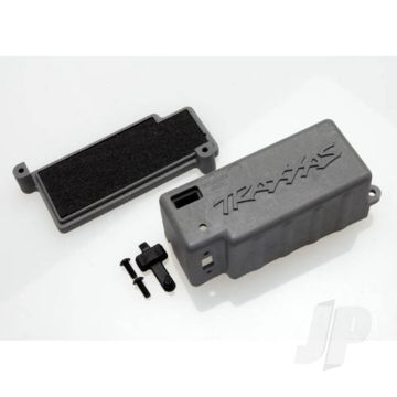 Traxxas Box, Battery (Grey) / Adhesive Foam Chassis Pad / Charge Jack Plug (Rubber) (TRX4925X)