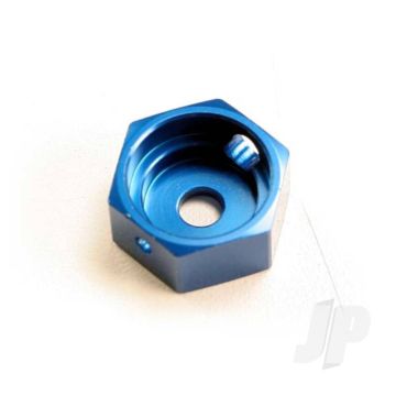 Traxxas Brake Adapter, Hex Aluminium (Blue) (For T-Maxx Steel Constant-Velocity Centre Driveshafts) (TRX5165)