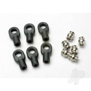Traxxas Rod Ends, Small, With Hollow Balls (6 Pcs) (For Revo Steering Linkage) (TRX5349)