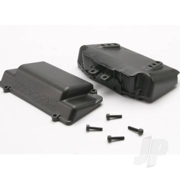 Traxxas Battery Box, Bumper (Rear) (Includes Battery Case With Bosses For Wheelie Bar, Cover, And Foam Pad) (TRX5515X)