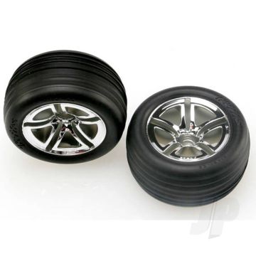Traxxas Tyres And Wheels, Assembled Glued (2.8In) (2 Pcs) (TRX5574R)